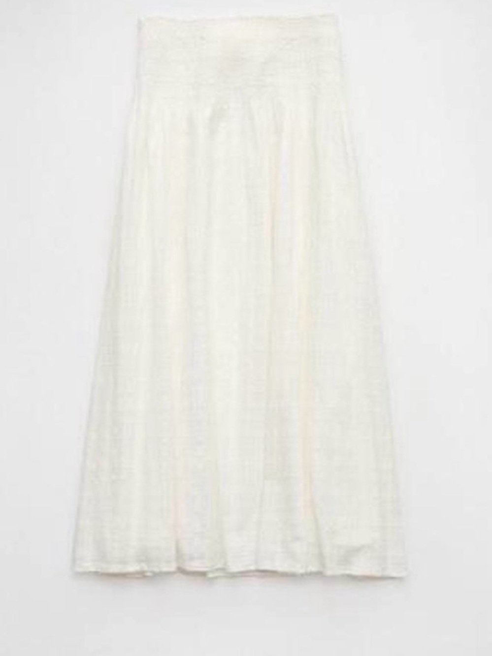 American Eagle Outfitters Cream Maxi Skirt - Flowy A-Line